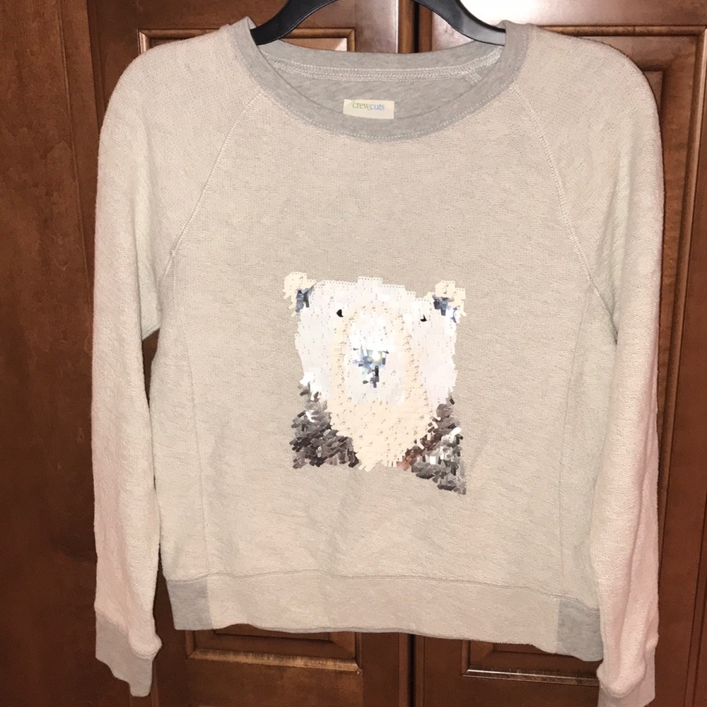NWOT Crewcuts girls polar bear sweatshirt